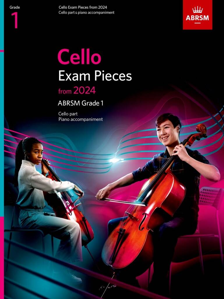 Front Cover Image Cello Exam Pieces from 2024, ABRSM Grade 1