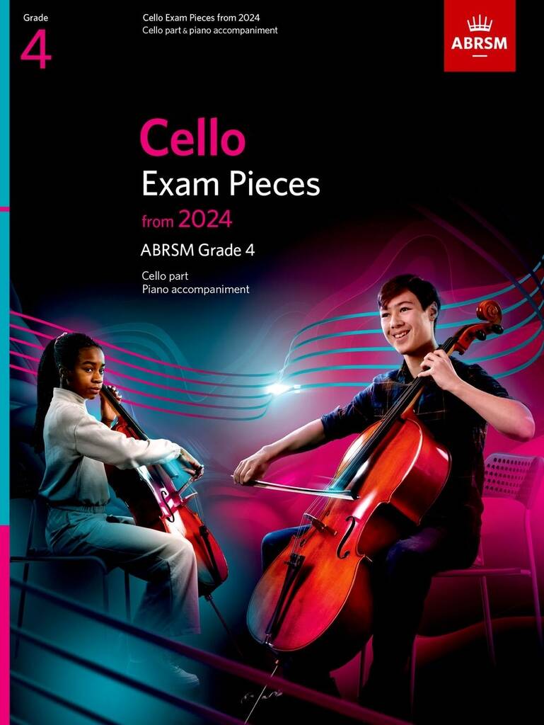 Front Cover Image Cello Exam Pieces from 2024, ABRSM Grade 4