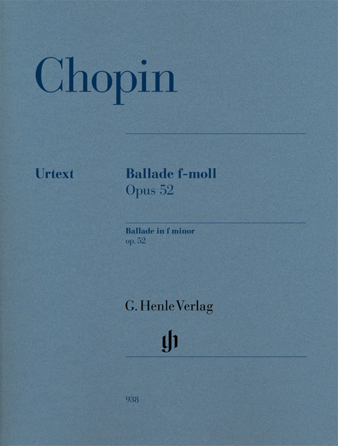 Front Cover Image Ballade f-moll op. 52