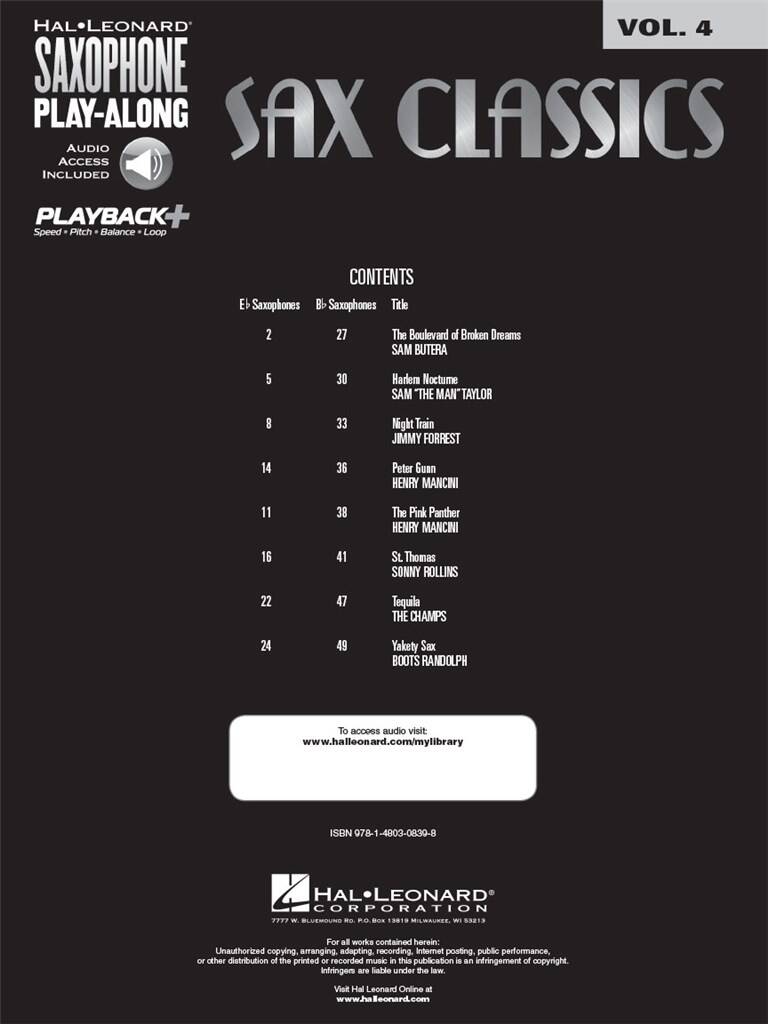 Other Cover Image Sax Classics