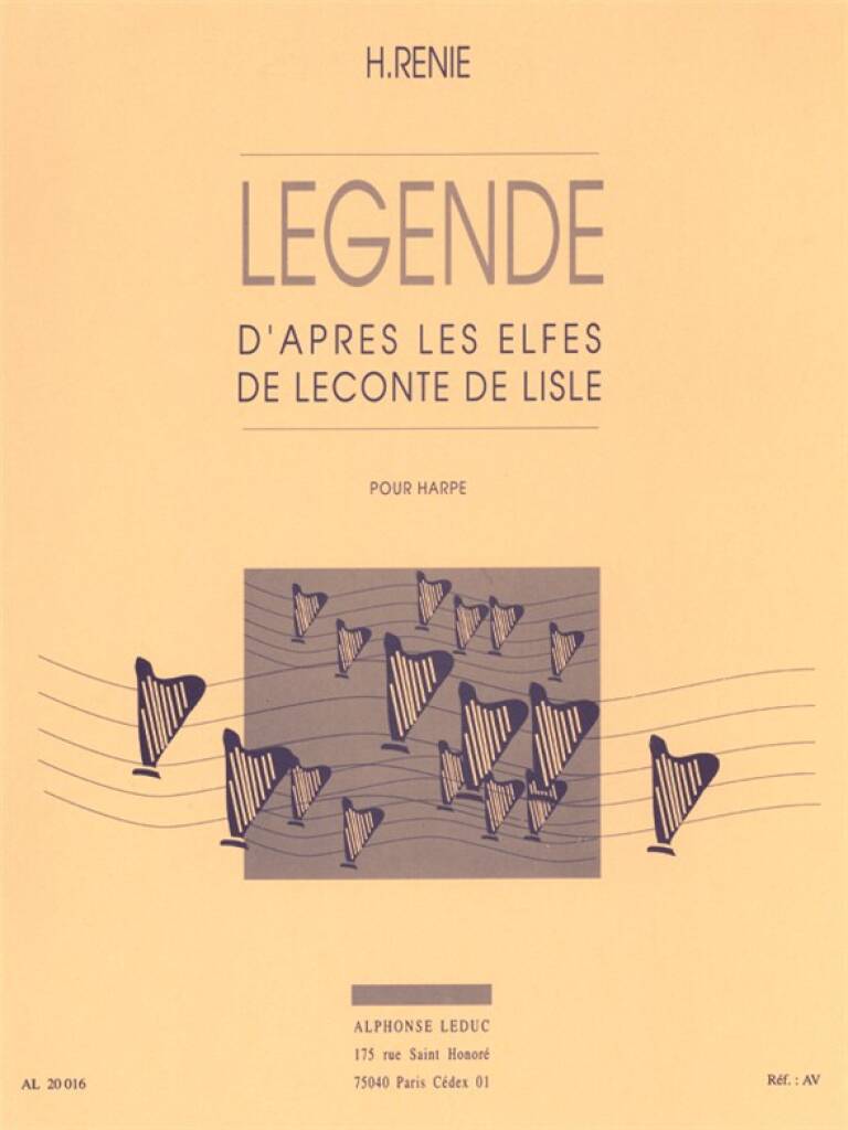 Front Cover Image Legende d'après les elfes de leconte de lisle