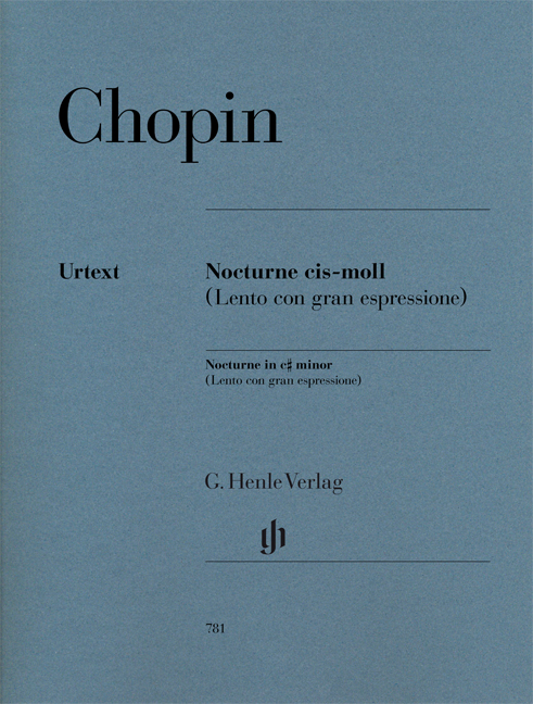 Front Cover Image Nocturne cis-moll (Lento con gran espressione)