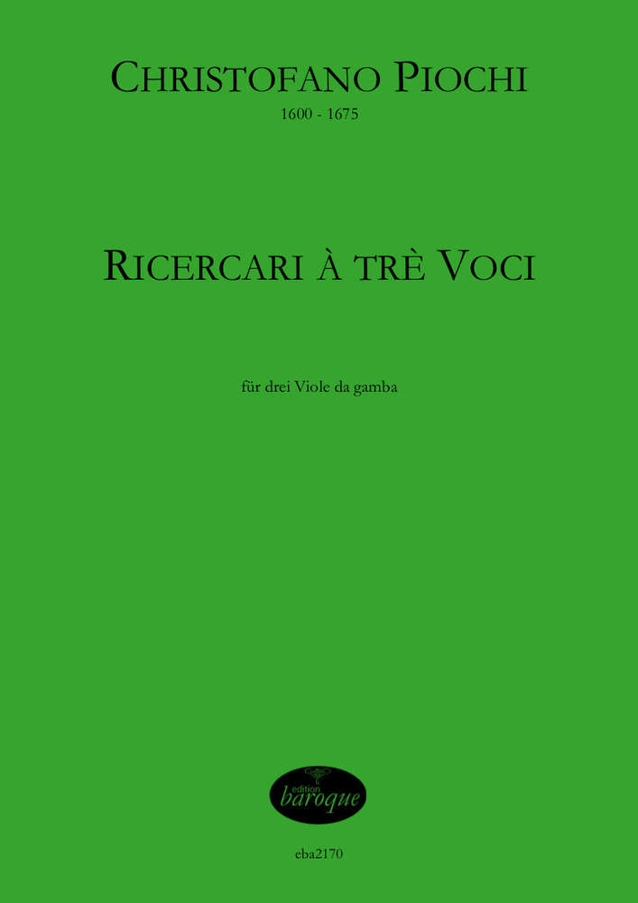 Front Cover Image Ricercari à trè voci op. 9