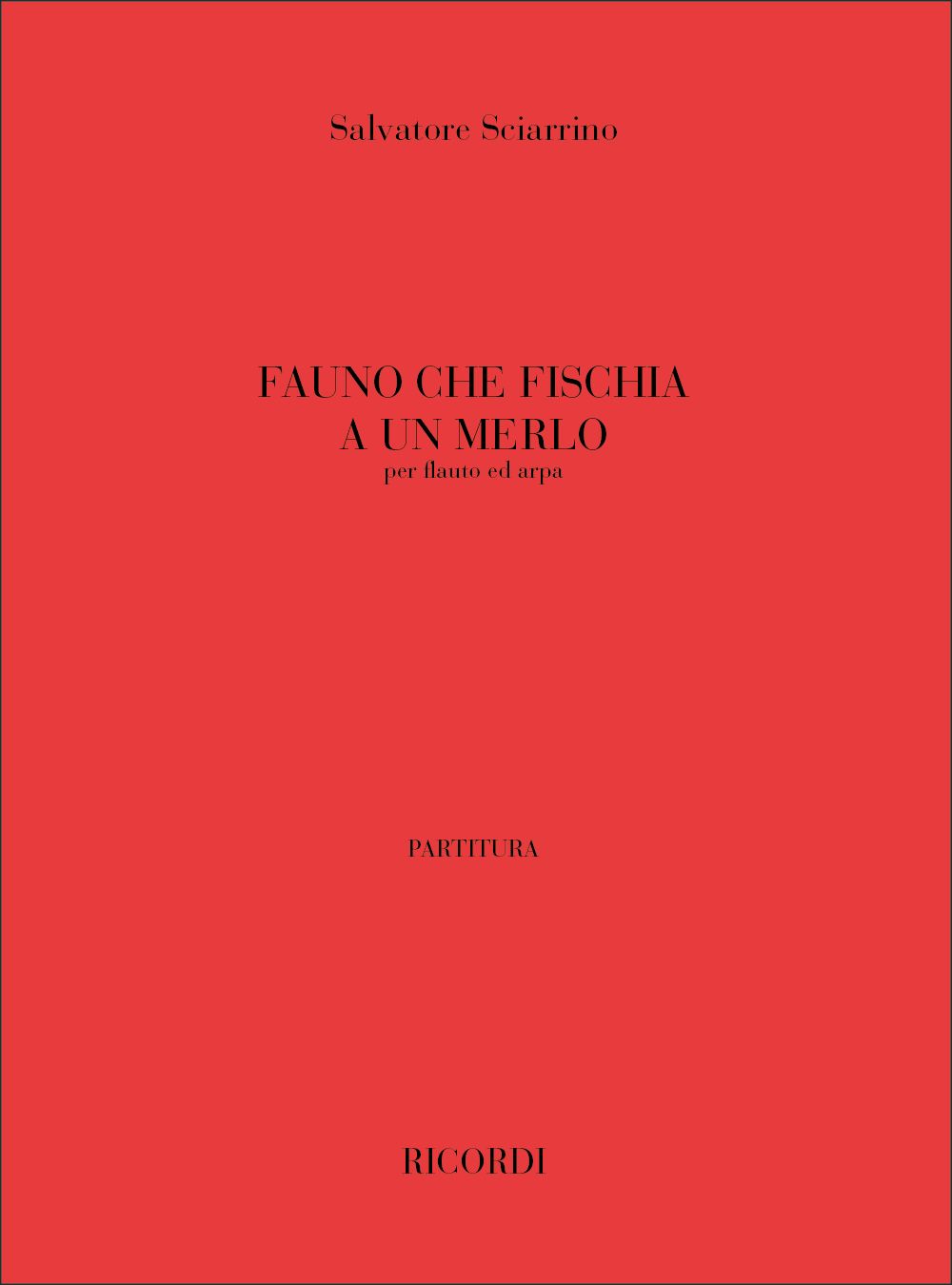 Other Cover Image Fauno Che Fischia A Un Merlo
