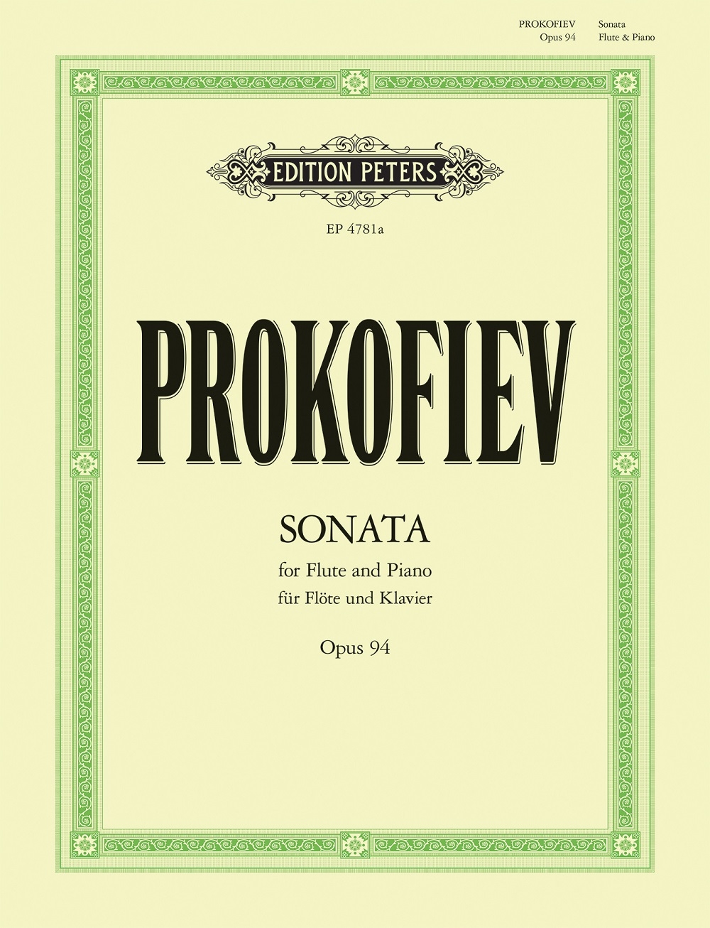 Front Cover Image Sonata for Flute and Piano op. 94