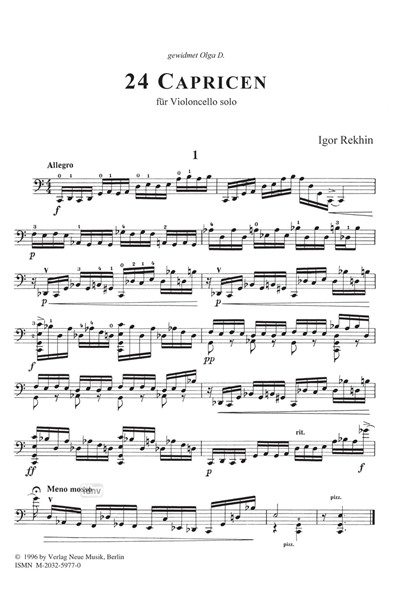 Other Cover Image 24 Capricen für Violoncello solo