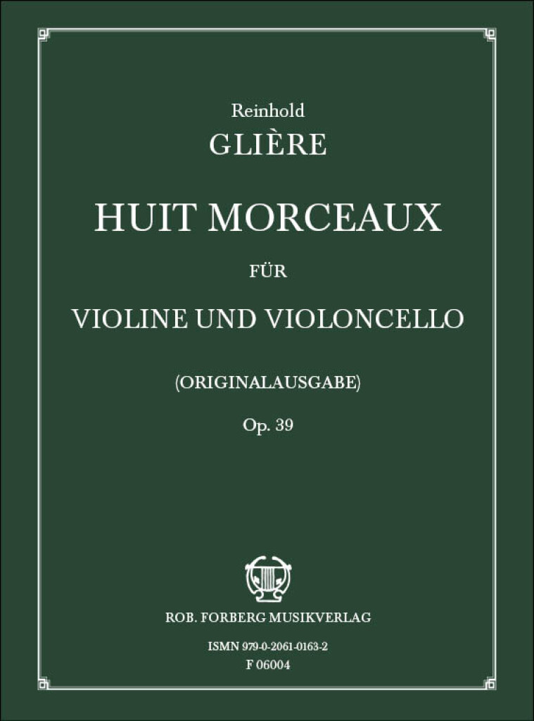 Front Cover Image 8 morceaux op. 39