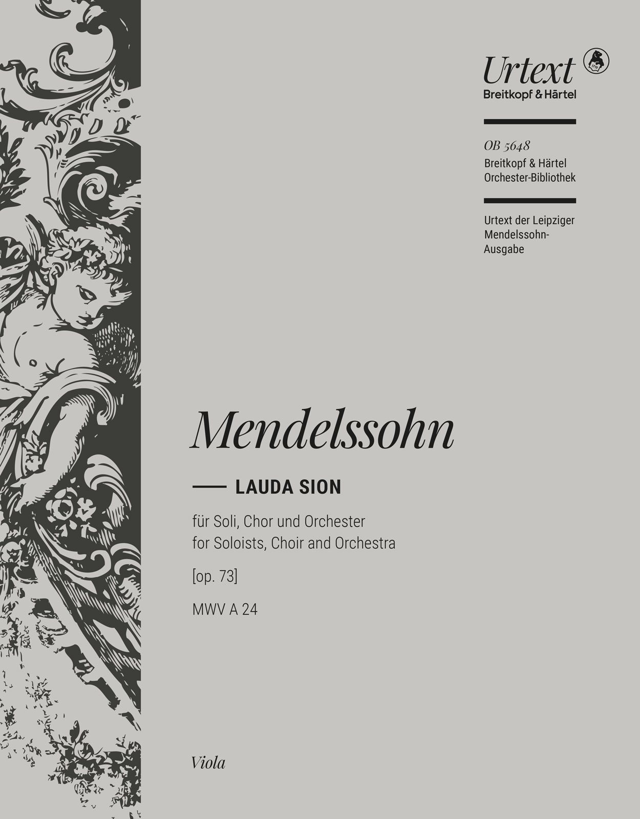 Front Cover Image Lauda Sion op. 73 MWV A 24