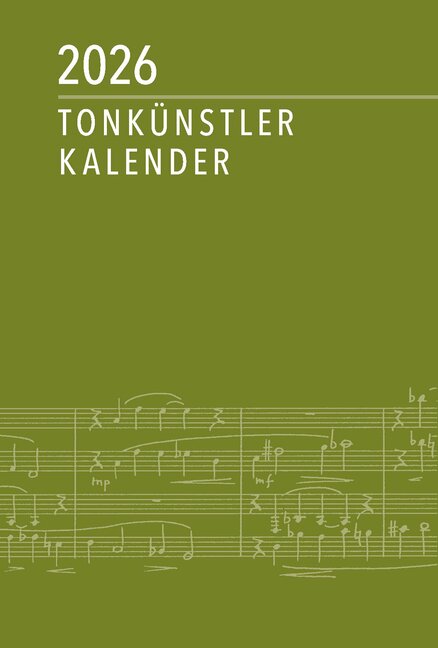 Front Cover Image Tonkünstler-Kalender 2026