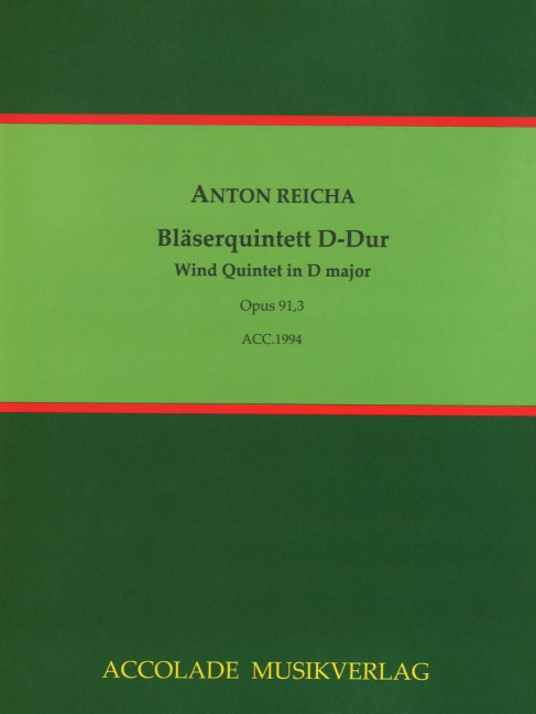 Front Cover Image Quintett D-Dur op. 91/3