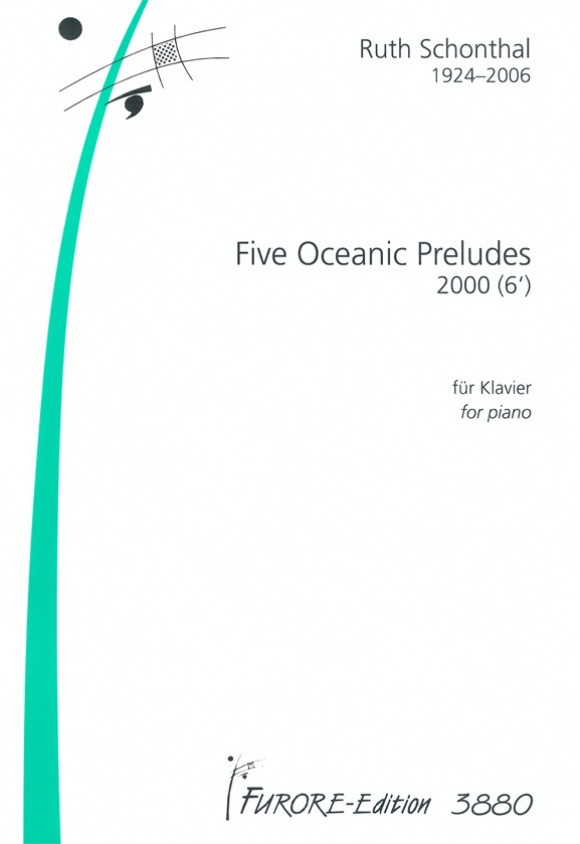 Front Cover Image Five Oceanic Preludes for piano