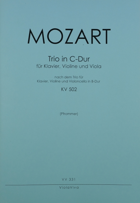 Front Cover Image Klaviertrio in C-Dur, für Klavier, Violine und Bratsche
