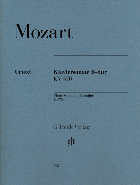Front Cover Image Klaviersonate B-dur KV 570