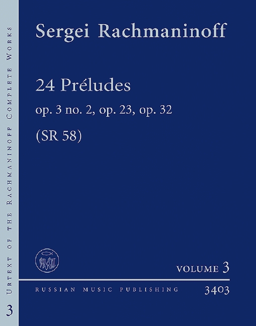Front Cover Image 24 Préludes op. 3 No. 2, op. 23, op. 32 SR 58