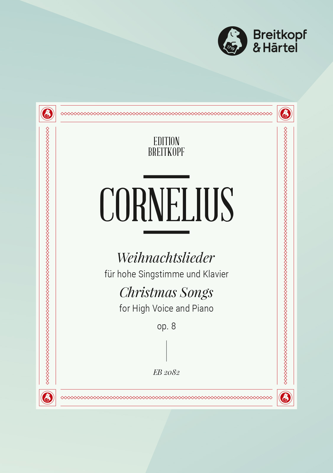 Front Cover Image Weihnachtslieder op. 8
