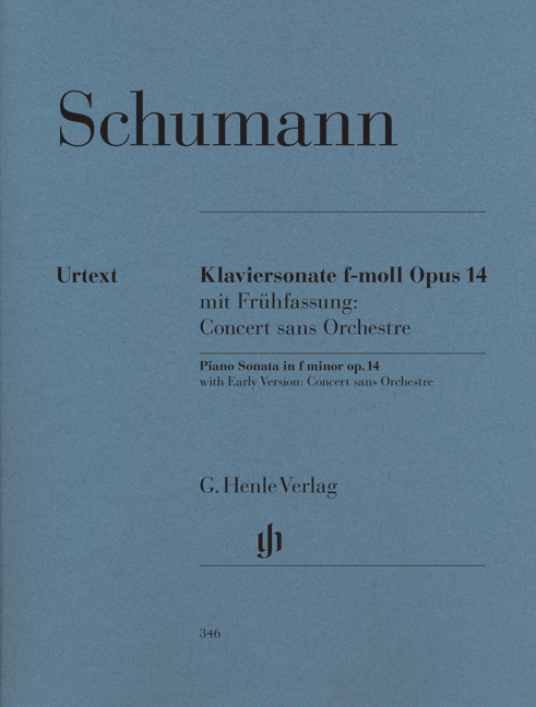 Front Cover Image Klaviersonate f-moll op. 14 mit Frühfassung Concert sans Orchestre