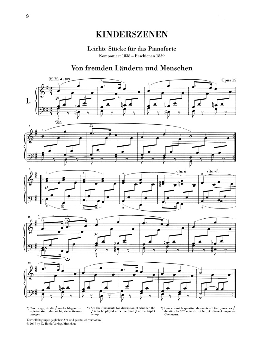 Other Cover Image Kinderszenen op. 15