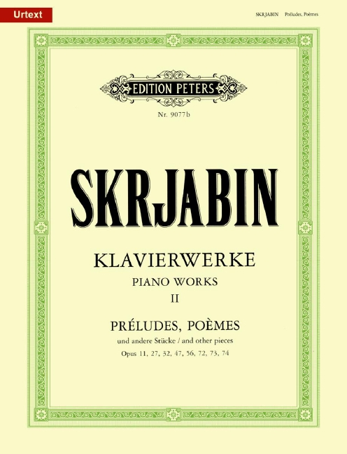 Front Cover Image Ausgewählte Klavierwerke Band 2: Préludes, Poèmes und andere Stücke