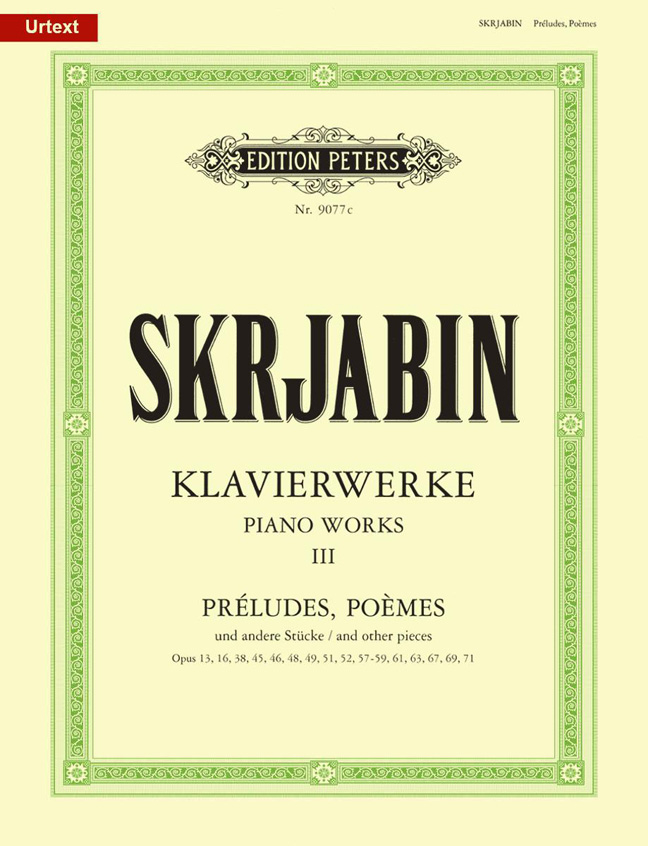 Front Cover Image Ausgewählte Klavierwerke, Band 3: Préludes, Poèmes und andere Stücke