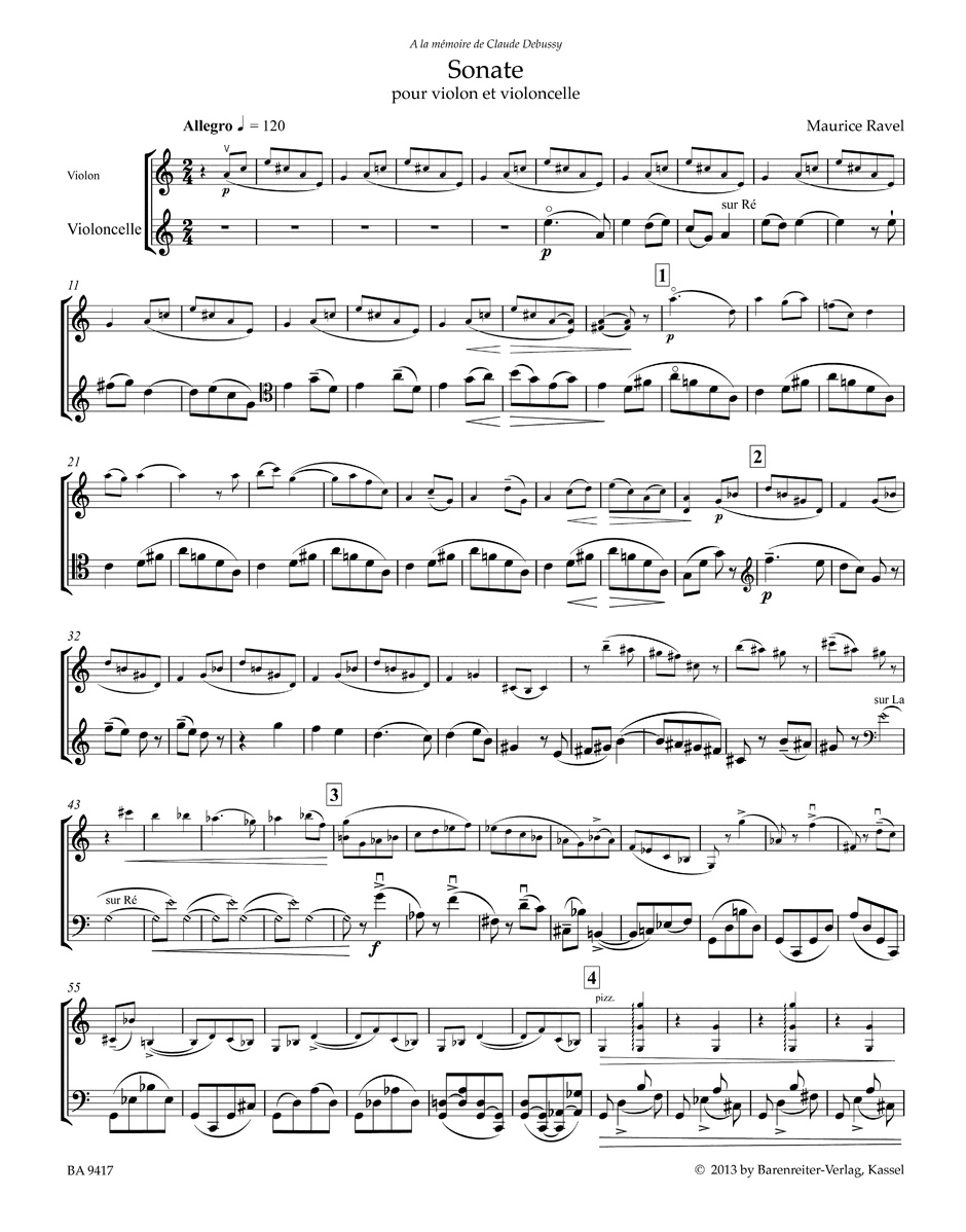 Other Cover Image Sonate in vier Teilen für Violine und Violoncello