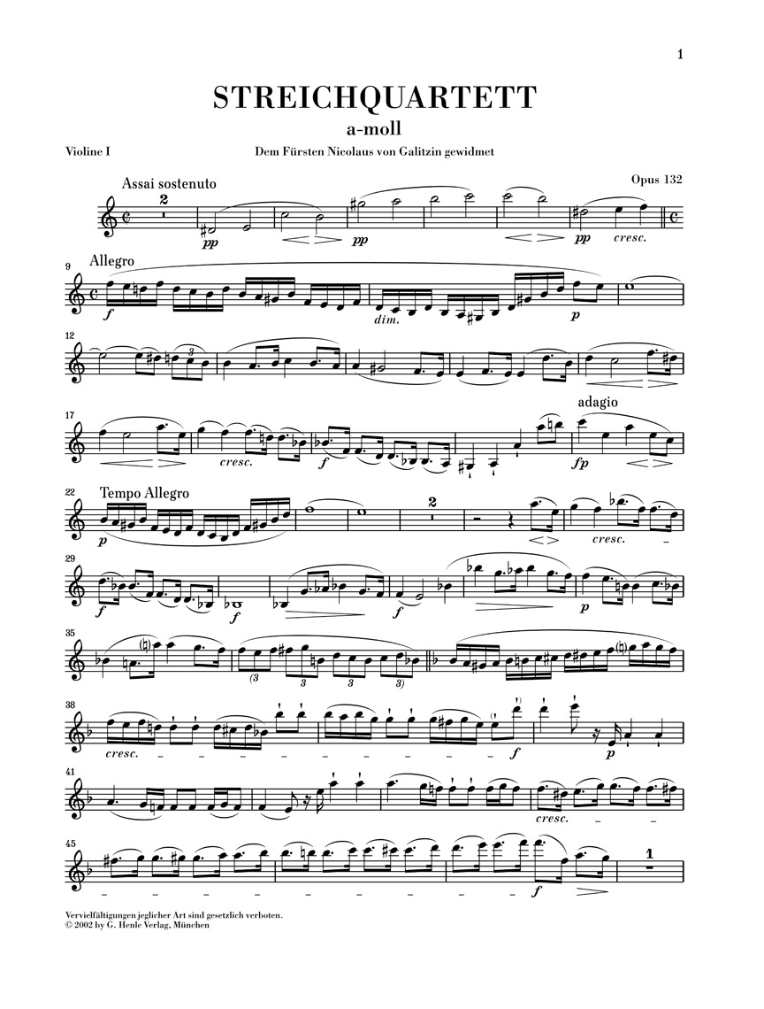 Other Cover Image Streichquartett a-moll op. 132