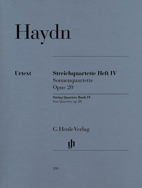 Front Cover Image Streichquartette Heft IV op. 20 "Sonnenquartette"