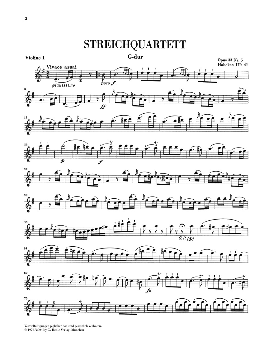 Other Cover Image Streichquartette Heft V op. 33