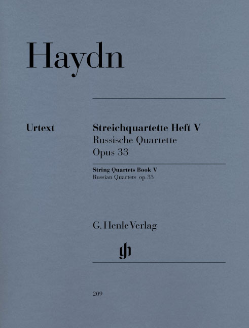 Front Cover Image Streichquartette Heft V op. 33