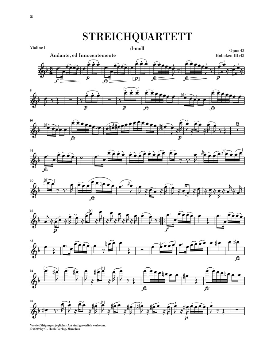 Other Cover Image Streichquartette Heft VI op. 42 und 50