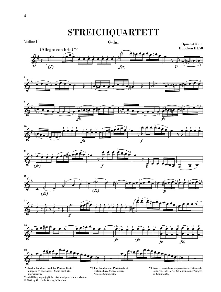 Other Cover Image Streichquartette Heft VII op. 54 und 55