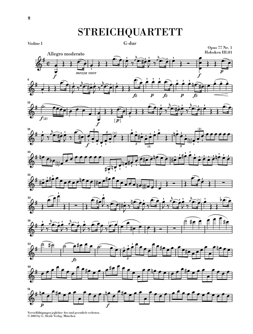 Other Cover Image Streichquartette Heft XI op. 77, 103