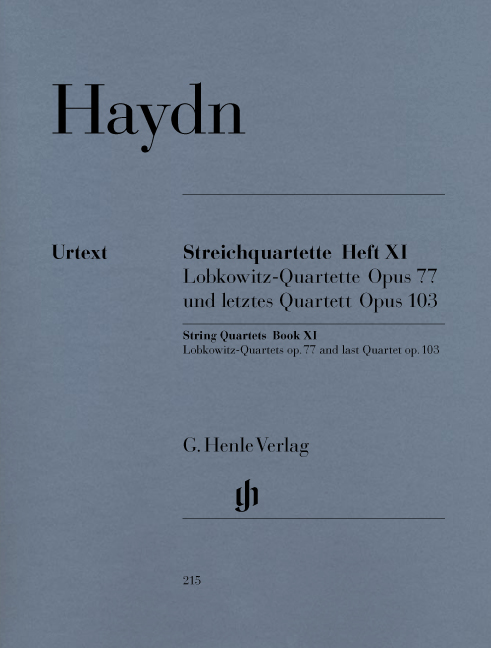 Front Cover Image Streichquartette Heft XI op. 77, 103