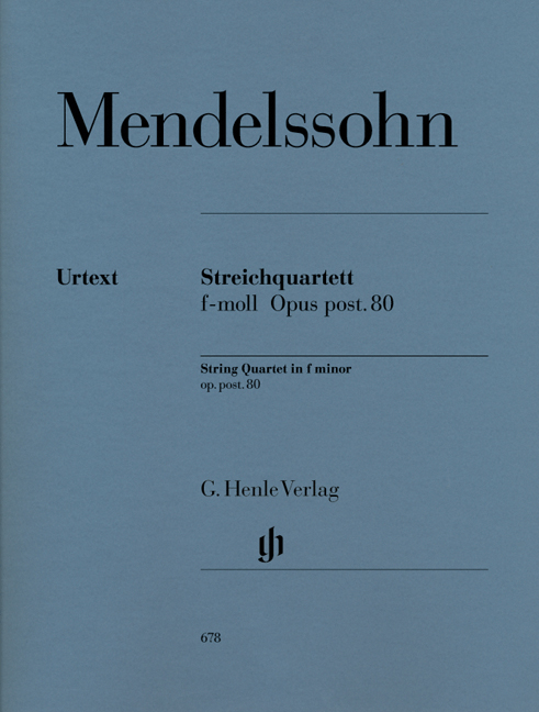 Front Cover Image Streichquartett f-moll op. post. 80