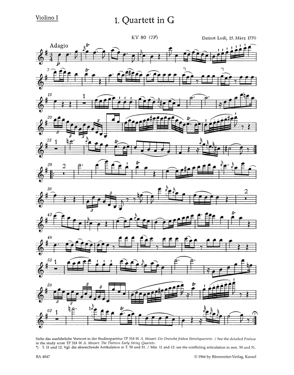 Other Cover Image Die dreizehn frühen Streichquartette, Heft I Nr. 1-4