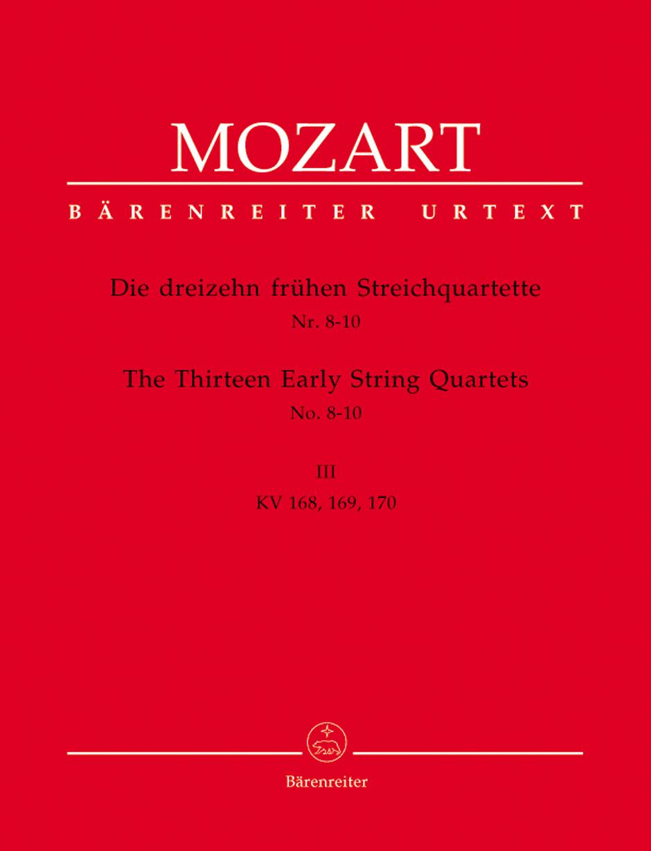 Front Cover Image Die dreizehn frühen Streichquartette, Heft III Nr. 8-10