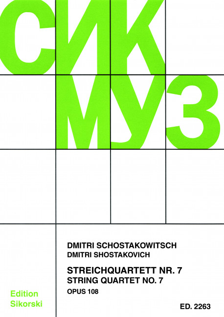 Front Cover Image Streichquartett Nr. 7 op. 108