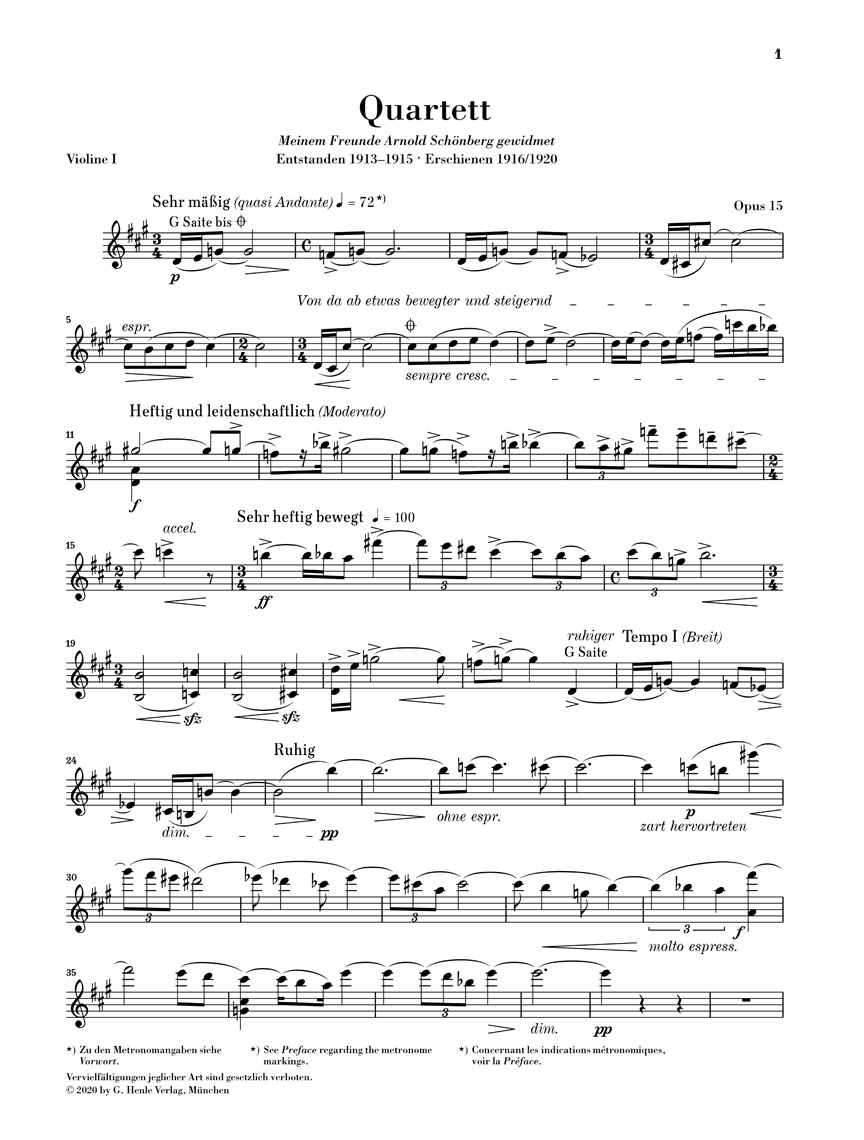 Other Cover Image Streichquartett Nr. 2 op. 15