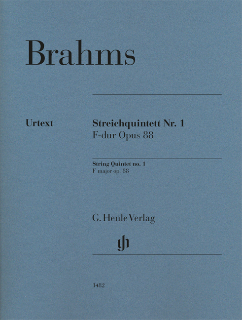 Front Cover Image Streichquintett Nr. 1 F-dur op. 88