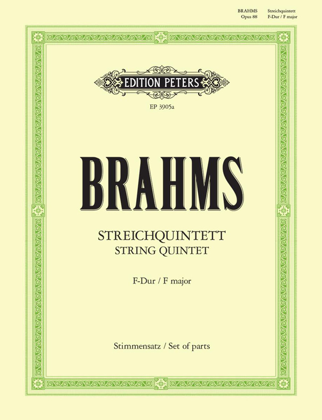 Front Cover Image Streichquintett für 2 Violinen, 2 Violen und Violoncello F-Dur op. 88