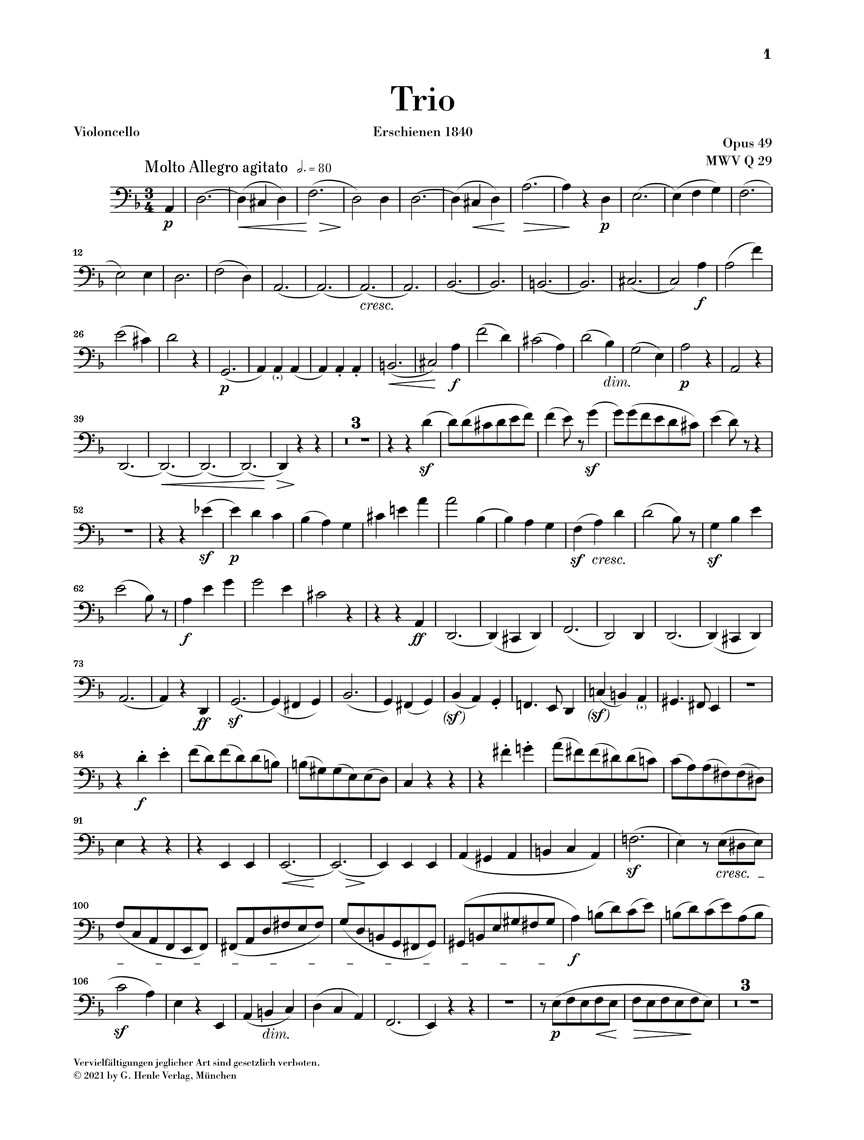 Other Cover Image Klaviertrio Nr. 1 d-moll op. 49