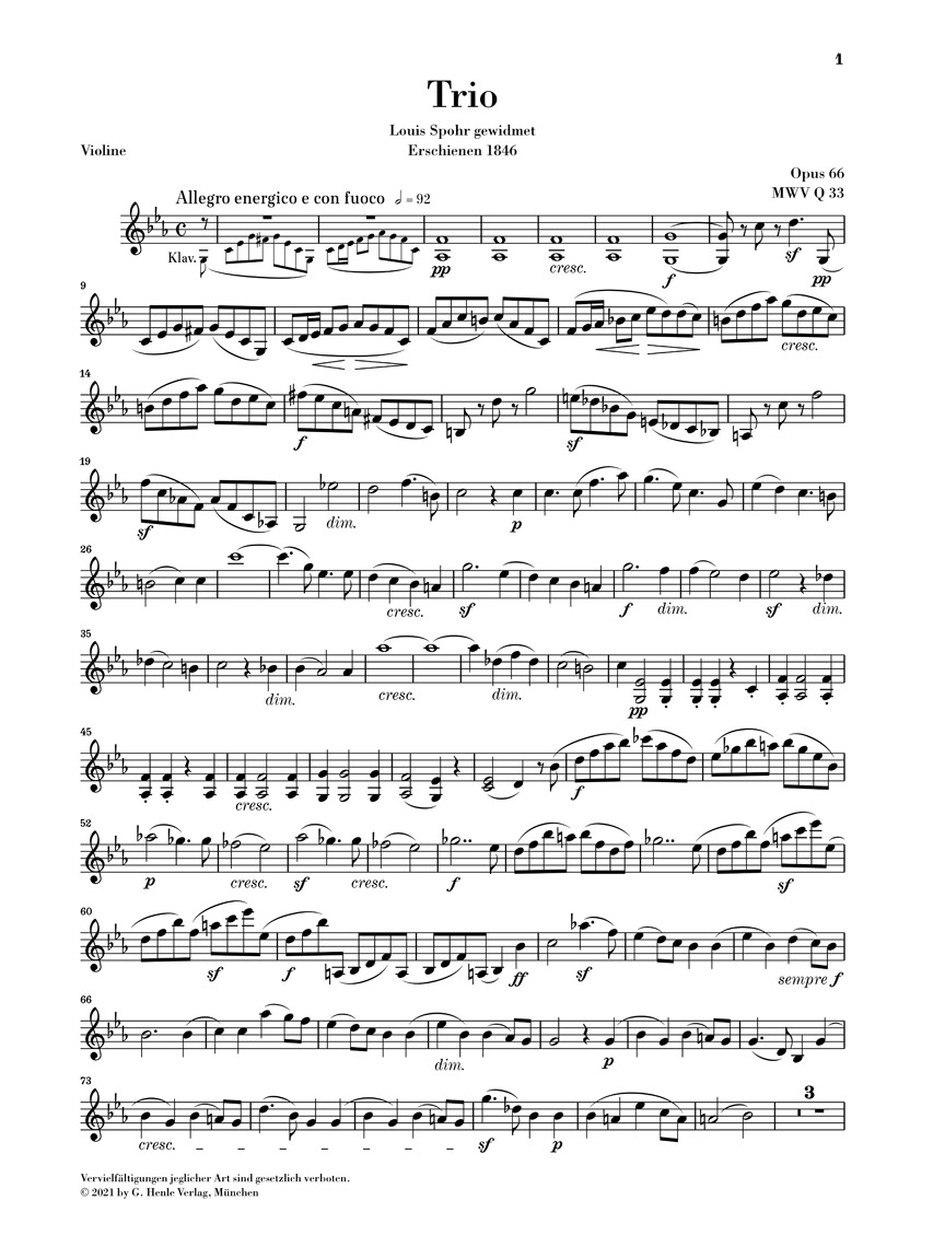 Other Cover Image Klaviertrio Nr. 2 c-moll op. 66
