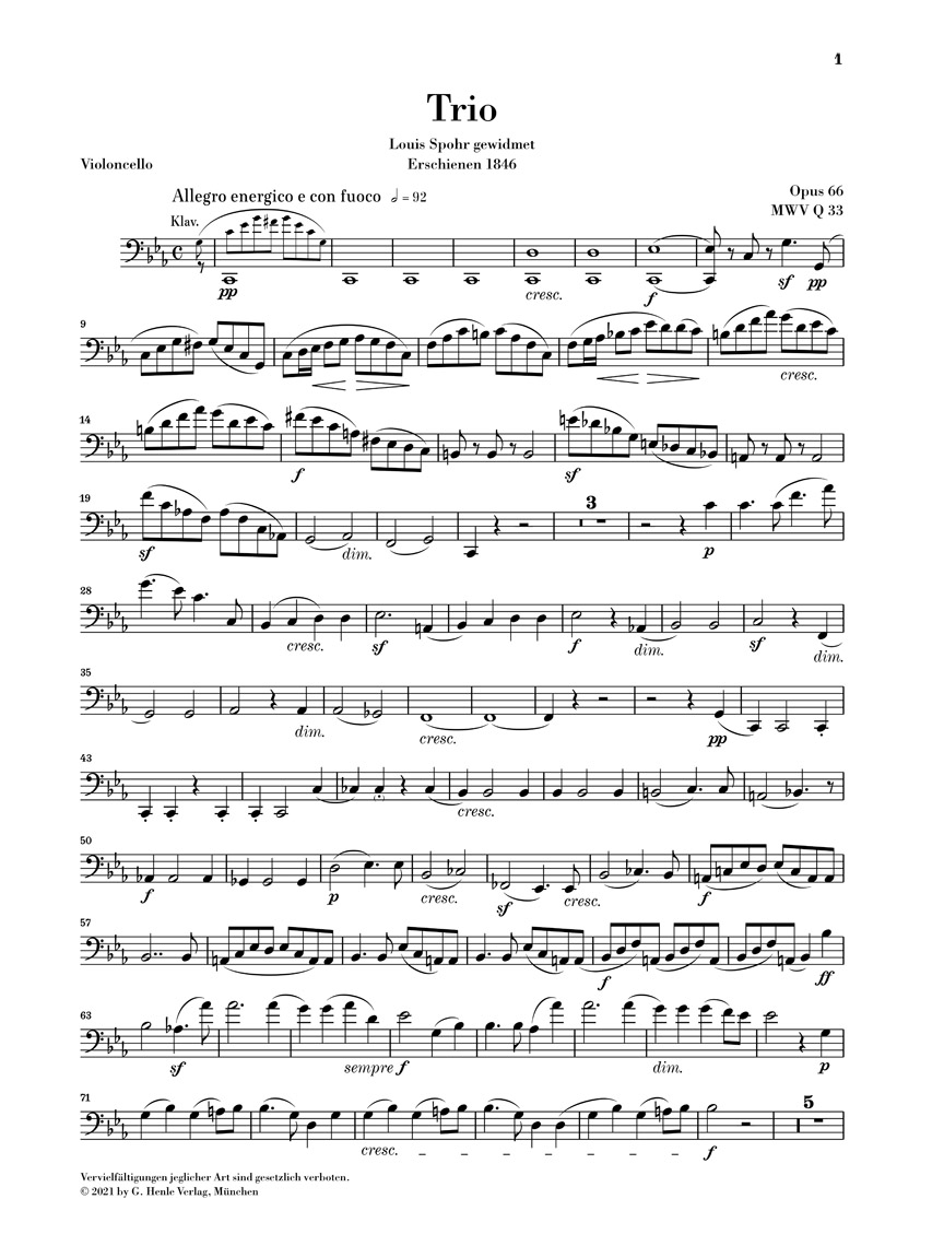 Other Cover Image Klaviertrio Nr. 2 c-moll op. 66