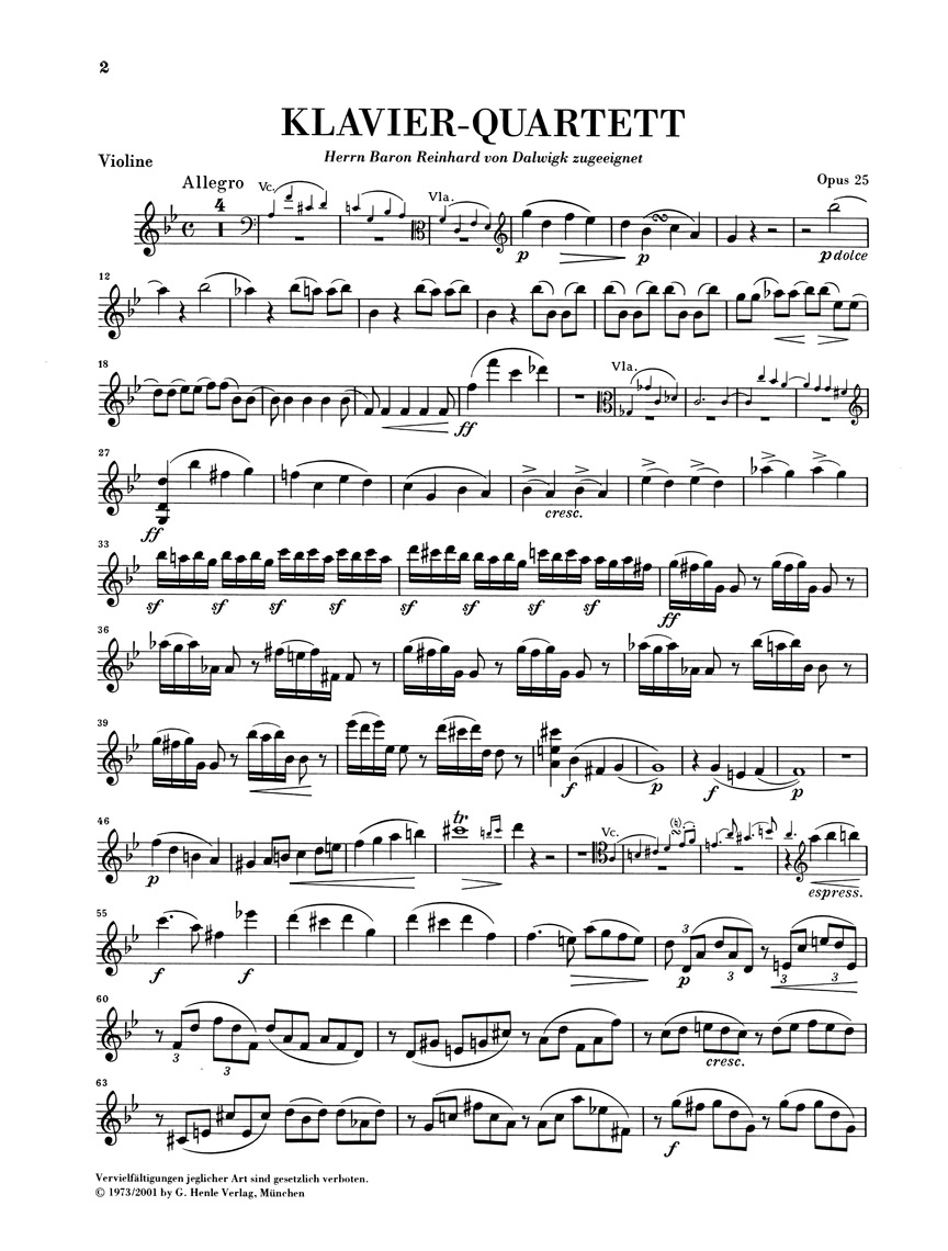 Other Cover Image Klavierquartett g-moll für Violine, Viola, Violoncello und Klavier op. 25