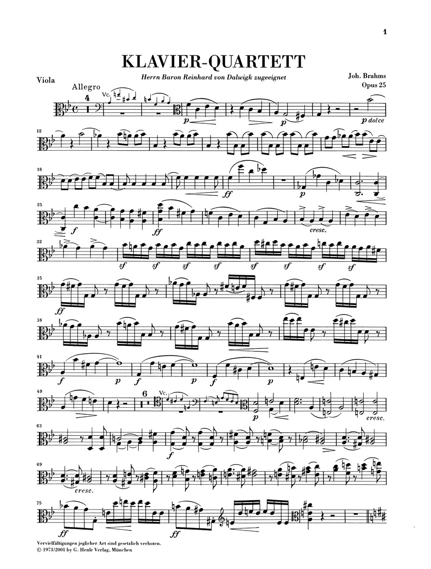 Other Cover Image Klavierquartett g-moll für Violine, Viola, Violoncello und Klavier op. 25