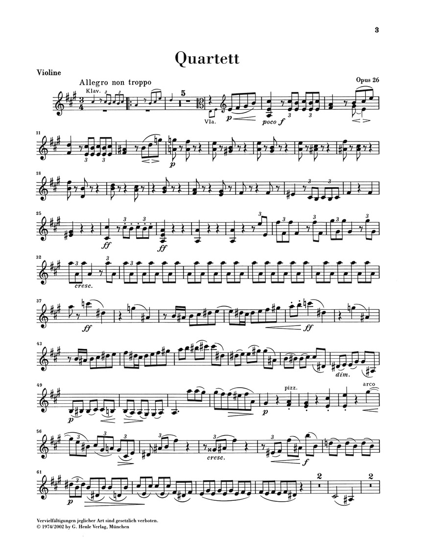 Other Cover Image Klavierquartett A-dur op. 26