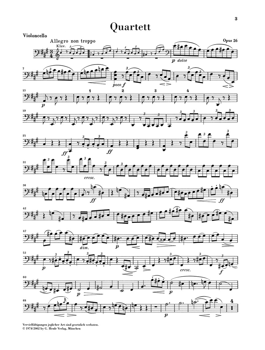 Other Cover Image Klavierquartett A-dur op. 26