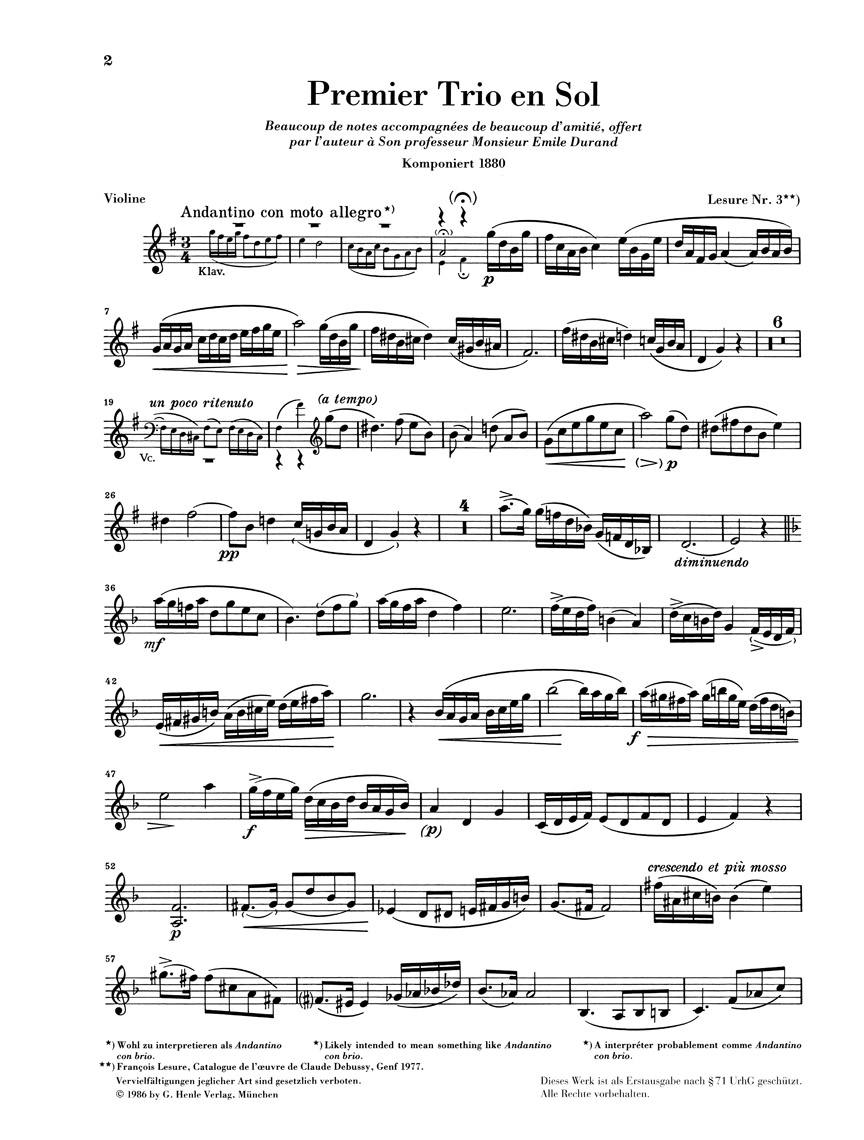 Other Cover Image Klaviertrio G-dur