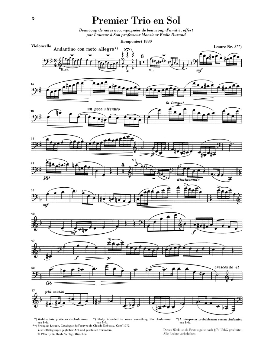 Other Cover Image Klaviertrio G-dur