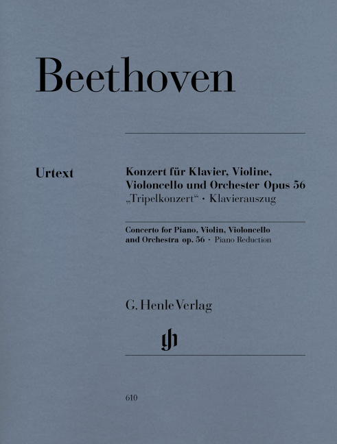 Front Cover Image Konzert für Klavier, Violine, Violoncello und Orchester C-dur op. 56 "Tripelkonzert"