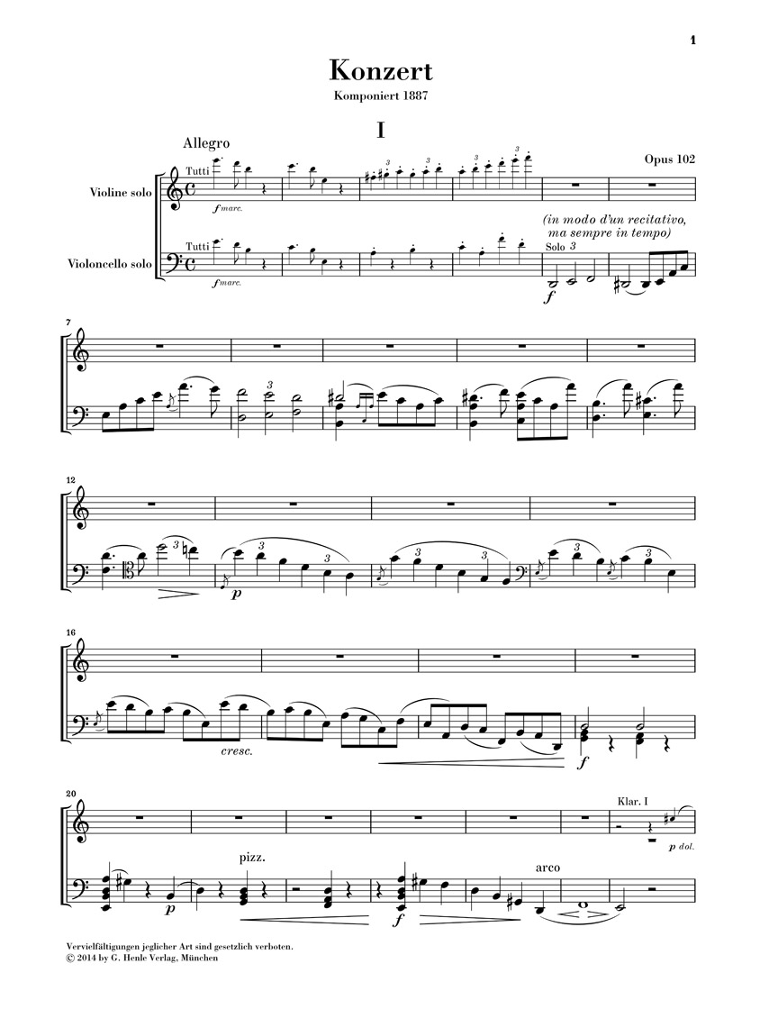 Other Cover Image Doppelkonzert a-moll op. 102